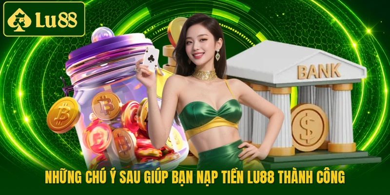 Những chú ý sau giúp bạn nạp tiền LU88 thành công
